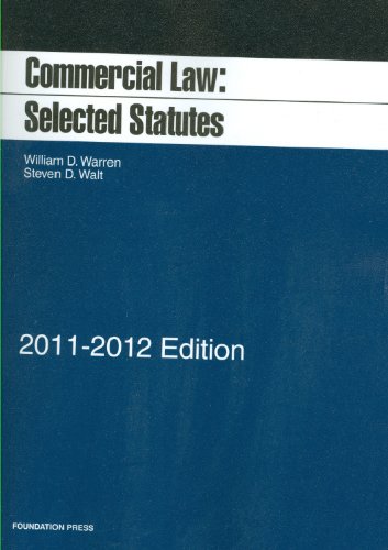Stock image for Commercial Law: Selected Statutes, 2011-2012 for sale by HPB-Red