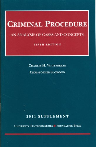 Stock image for Criminal Procedure, Supplement: An Analysis of Cases and Concepts for sale by ThriftBooks-Dallas