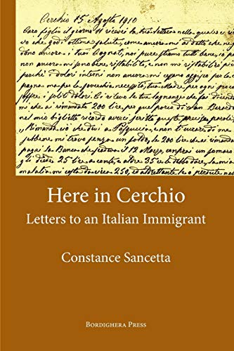 Beispielbild fr Here in Cerchio: Letters to an Italian Immigrant zum Verkauf von Revaluation Books