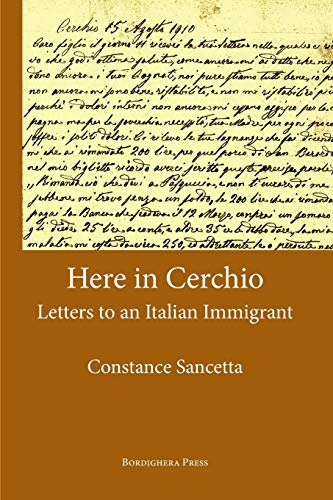 9781599540627: Here in Cerchio: Letters to an Italian Immigrant (Via Folios, 93)