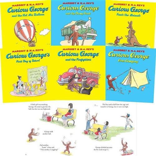 Curious George - 10 Titles: urious George and the Dump Truck, Curious George and the Hot Air Balloon, Curious George Goes Camping, Curious George in ... of School, Curious George Visits the Libra (9781599614090) by Rey, Margret; Rey, H. A.