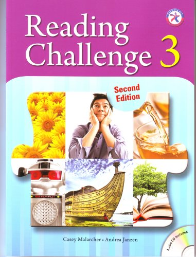 Stock image for Reading Challenge 3, Second Edition Book with Audio CD for sale by Revaluation Books