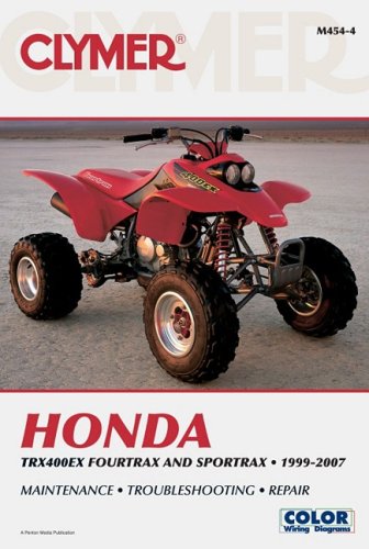 Stock image for Clymer Honda TRX400EX Fourtrax and Sportrax 1999-2007: Maintenance, Troubleshooting, Repair (Clymer Color Wiring Diagrams) for sale by Ergodebooks