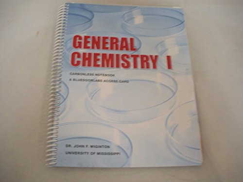 Imagen de archivo de General Chemistry 1 Carbonless Notebook a la venta por BooksRun