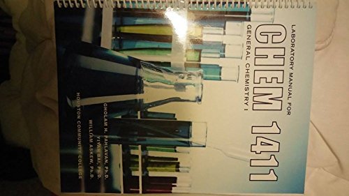 9781599843803: Laboratory Manual for Chem 1411 General Chemistry 1