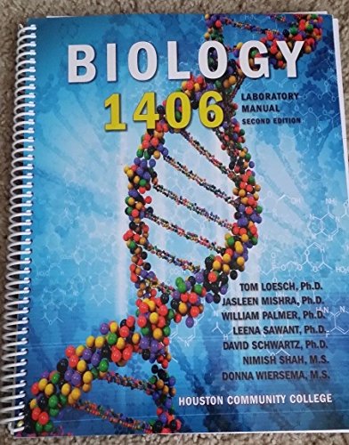 Beispielbild fr BIOLOGY 1406 LABORATORY MANUAL SECOND EDITION zum Verkauf von ThriftBooks-Dallas