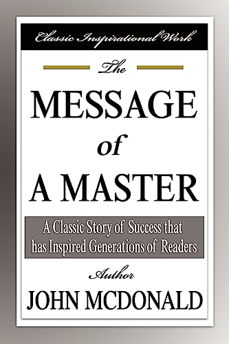 Beispielbild fr The Message of a Master zum Verkauf von Goodwill Books