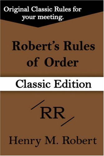 9781599869384: Robert's Rules of Order: Classic Pocket Manual of Rules of Order for Deliberative Assemblies