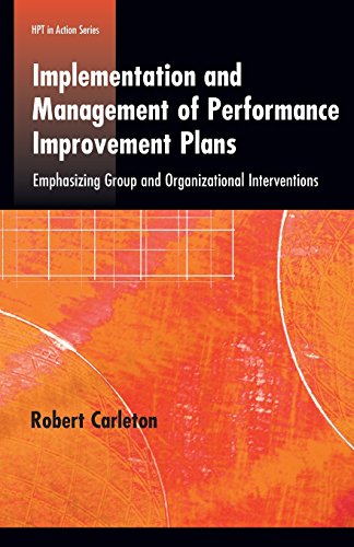 Beispielbild fr Implementation and Management of Performance Improvement Plans zum Verkauf von West With The Night