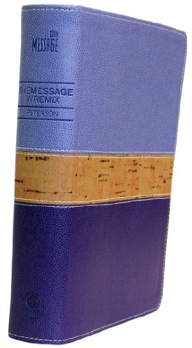 9781600060236: The Message//Remix, The Bible in Contemporary Language: Leather-Look Purple / Cork Edition