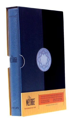 9781600060359: The Message: Personal Size, Blue/gray, Leather Look, The Bible in Contemporary Language