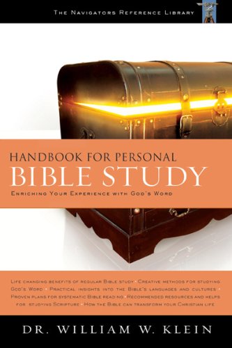 Imagen de archivo de Handbook for Personal Bible Study: Enriching Your Experience With God's Word a la venta por Once Upon A Time Books