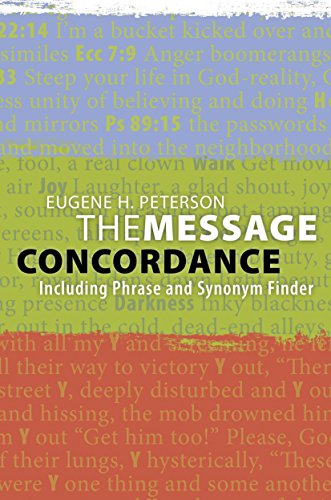 Beispielbild fr The Message Concordance: Including Phrase and Synonym Finder zum Verkauf von Gulf Coast Books
