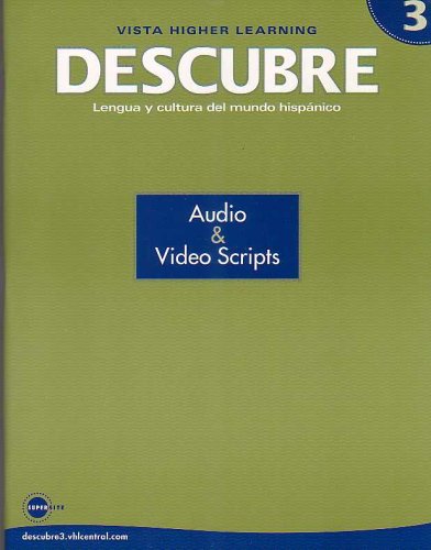 Stock image for Descubre Audio & Video Scripts (Nivel 3) for sale by Booksavers of MD