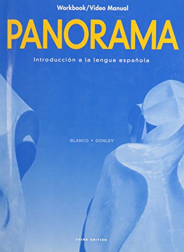 Beispielbild fr Workbook/Video Manual to accompany Panorama - Introduccion a la lengua espanola (Spanish Edition) zum Verkauf von a2zbooks