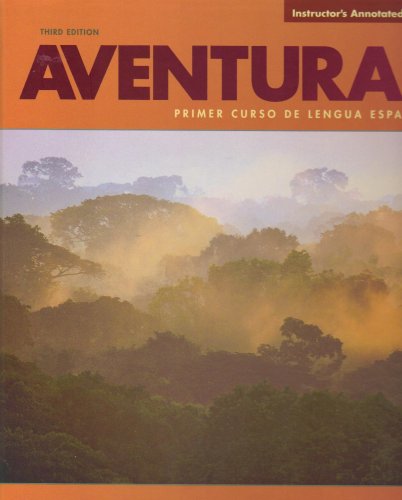 Beispielbild fr Aventuras: Primer Curso De Lengua Espanola (Instructor's Annotated Edition) zum Verkauf von BookHolders