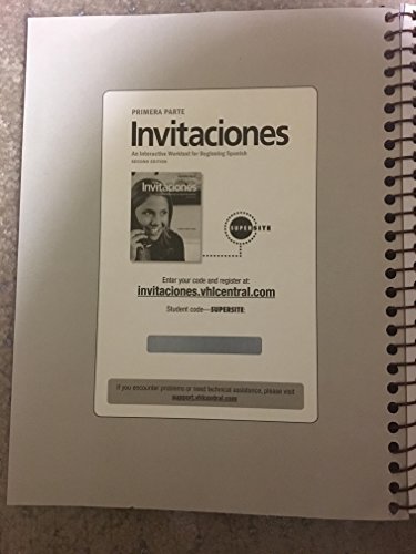 Stock image for Invitaciones (An Interactive Worktext for Beginning Spanish, Primera Parte) for sale by Books of the Smoky Mountains