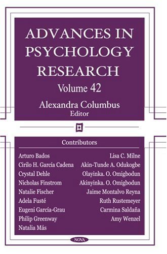 9781600211041: Advances in Psychology Research: Volume 42