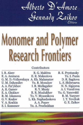 Stock image for Monomer and Polymer Research Frontiers for sale by Strand Book Store, ABAA