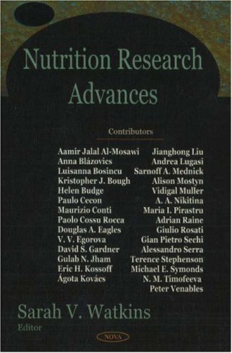 Stock image for Nutrition Research Advances for sale by Better World Books