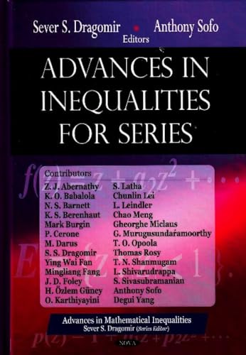 Stock image for Advances in Inequalities for Series for sale by PBShop.store US