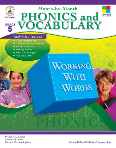 Beispielbild fr Month-by-Month Phonics and Vocabulary, Grade 5 zum Verkauf von Zoom Books Company