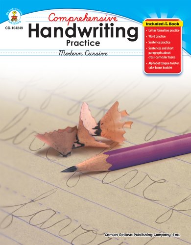 Stock image for Comprehensive Handwriting Practice: Modern Cursive, Grades 2 - 5 for sale by Your Online Bookstore
