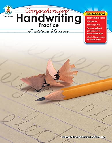 9781600229633: Comprehensive Handwriting Practice: Traditional Cursive
