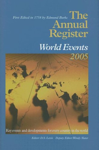 9781600300691: Annual Register 2005: A Record of World Events