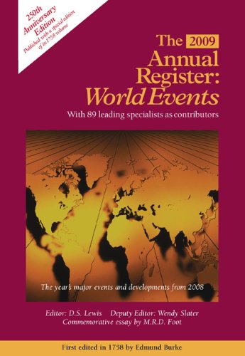 Imagen de archivo de The Annual Register World Events 2009 a la venta por Irish Booksellers