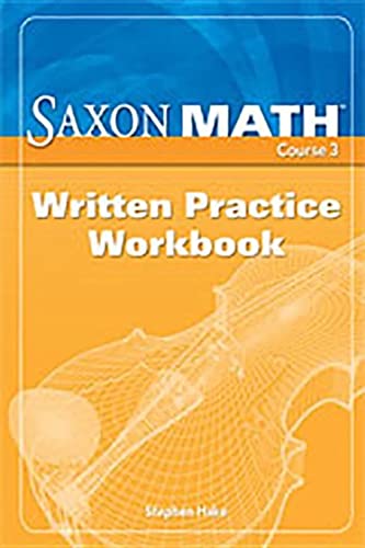 Stock image for Saxon Math Course 3: Written Practice Workbook for sale by HPB-Red