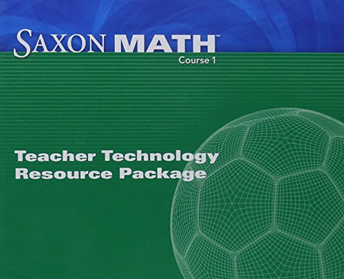 Stock image for Saxon Math Course 1: Teacher Technology Pack Grade 6 (Course 1 2 3) for sale by Textbook Pro