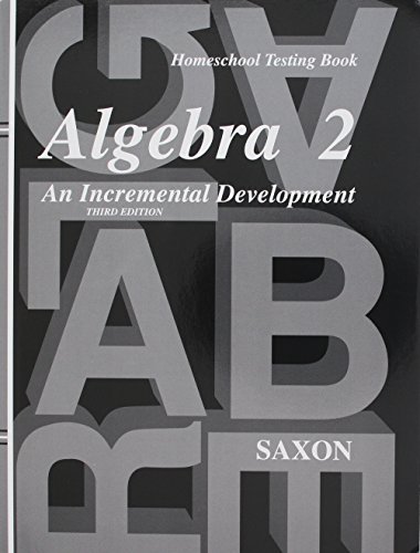 9781600321177: Saxon Algebra 2: Homeschool Packet