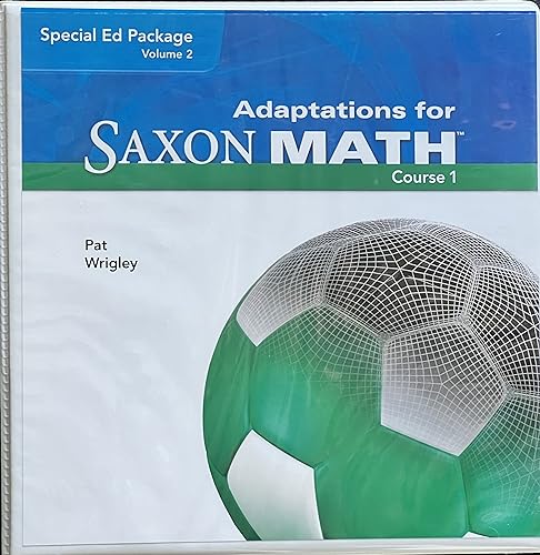 Stock image for Adaptations for Saxon Math, Course 1, Special Ed Package, Volume 2 for sale by HPB-Red