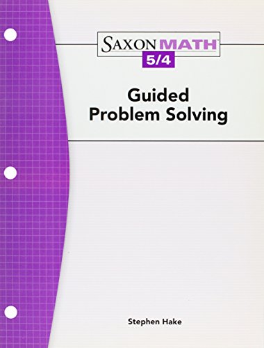 Saxon Math 5/4: Supplemental Problem Solving Package (9781600322167) by Various; Saxpub