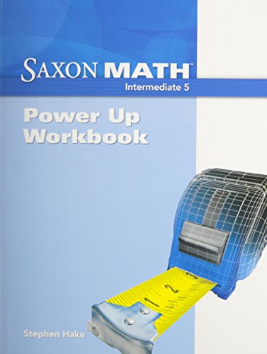 9781600325175: Saxon Math Intermediate 5: Power-Up Workbook