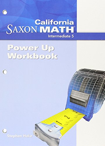 9781600325199: Power Up Workbook (Saxon Math Intermediate 5)