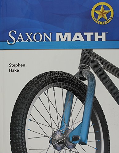 Imagen de archivo de Saxon Math Intermediate 3 Texas: Student Edition 2008 a la venta por HPB-Red