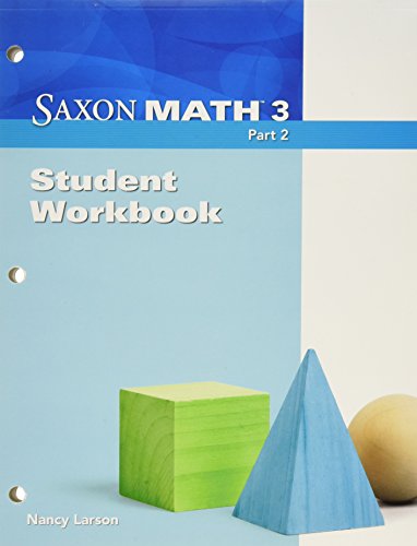 Beispielbild fr Saxon Math 3 Student Workbook Part 2 zum Verkauf von TextbookRush