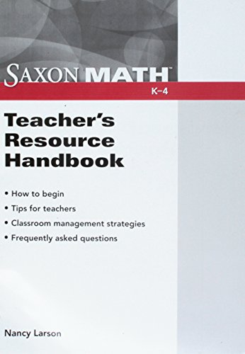 9781600326448: Saxon Math K-5: Teacher Resource Handbook