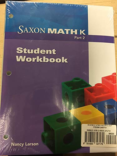 9781600327179: Saxon Math K: Individual Student Unit