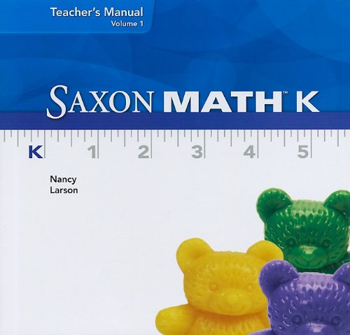 9781600328329: Saxon Math K, Volume 1