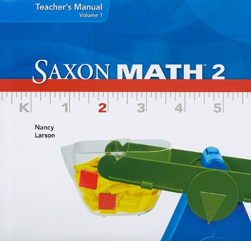 Imagen de archivo de Saxon Math 2 Teacher's Manual Volume 1 a la venta por Bulrushed Books