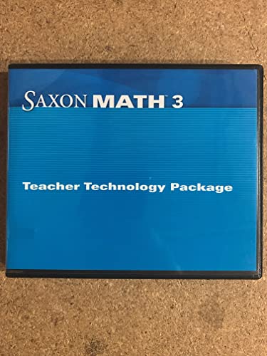 Stock image for Saxon Math 3: Technology Pack for sale by zeebooks