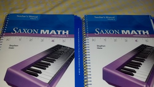 Stock image for Saxon Math Intermediate 4 Teacher Manual 2-Volume Set for sale by Walker Bookstore (Mark My Words LLC)