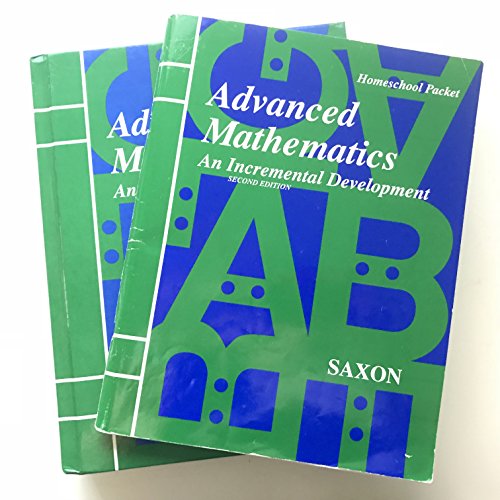 Beispielbild fr Saxon Advanced Math: Homeschool Kit w/Solutions Manual Second Edition zum Verkauf von dsmbooks