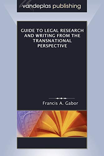 Beispielbild fr Guide to legal research and writing from the transnational Perspective zum Verkauf von Better World Books