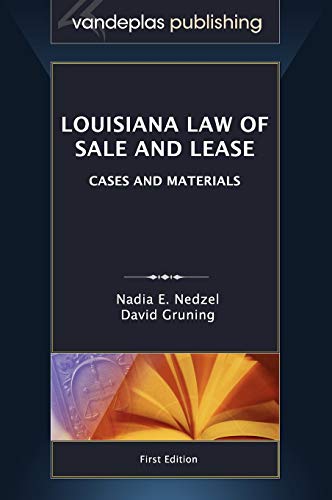 Stock image for Louisiana Law of Sale and Lease: Cases and Materials, First Edition 2012 for sale by Textbooks_Source