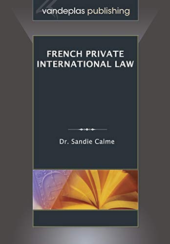 Beispielbild fr French Private International Law zum Verkauf von Buchpark