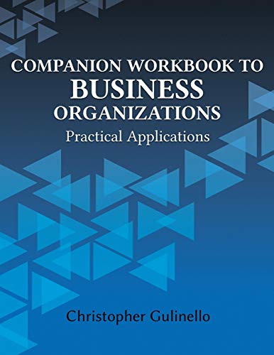 Beispielbild fr Companion Workbook to Business Organizations: Practical Applications zum Verkauf von Decluttr